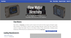 Desktop Screenshot of flowmetermanufacturers.com