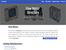 Tablet Screenshot of flowmetermanufacturers.com